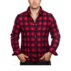 Moose Knuckles Rocker Dave thick Flannel men's shirt NWT